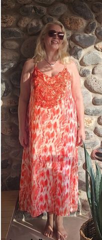 Hovedbilde TAURO LONG DRESS – coral -CA. 10 JUNI ...