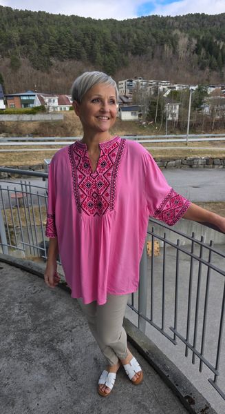 CAPRI BLOUSE ( br45 ) – PINK&nbsp;