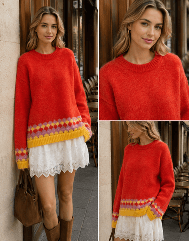 Hovedbilde LACIE KNIT (RM6012) ONE SIZE - Coral - ca 25. ...