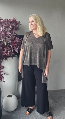 Hovedbilde SOLENA LUREX CARDIGAN ( dp13034 ) - chocolate