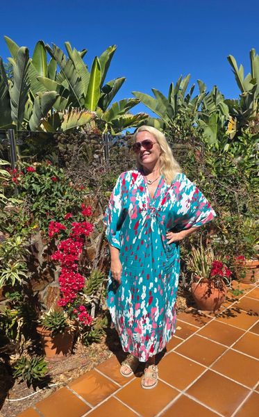 NICE KAFTAN – GREEN & ROSE 