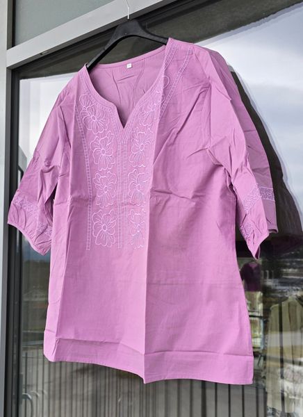 LIVORA BLOUSE – DUSTY ROSE