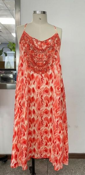 TAURO LONG DRESS – coral -CA. 10 JUNI LEVERING