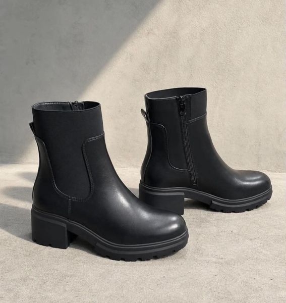 ALMA CHUNKY BOOTS (CH920) - Black