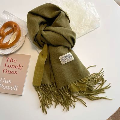 Hovedbilde Isolde Scarf - olivengr&oslash;nn