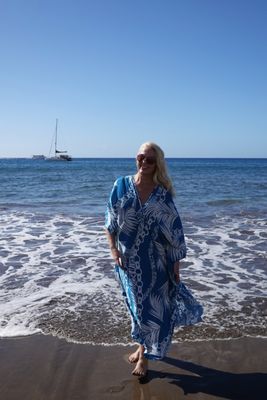 Hovedbilde Capri Kaftan – SHORT - Deep Sea Green - ...