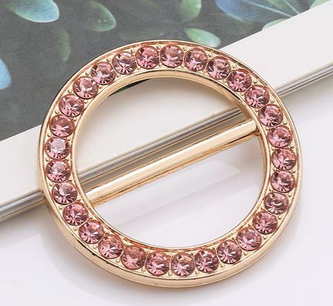Hovedbilde SKJERFRING MED RHINESTONES - rosa