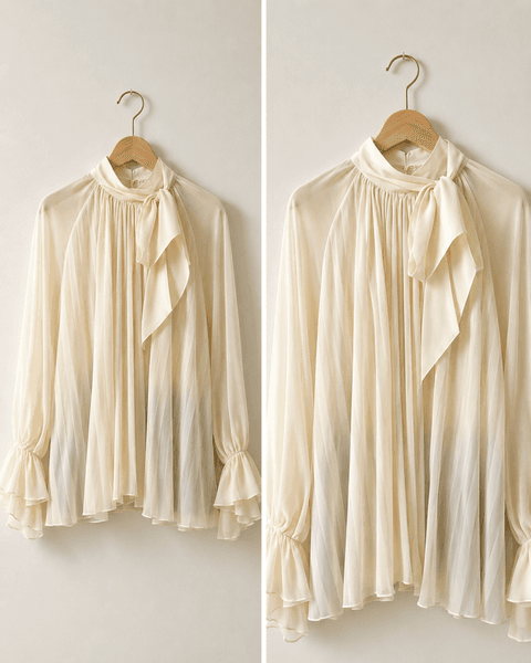 Florine Blouse (6810) Beige - ca 25. august levering