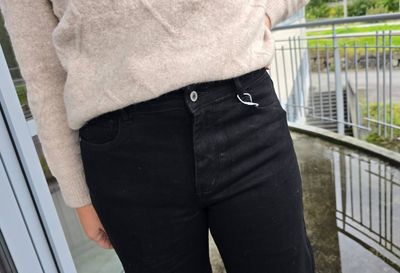 Hovedbilde OLIVIA WIDE LEG JEANS ( GT602) - black
