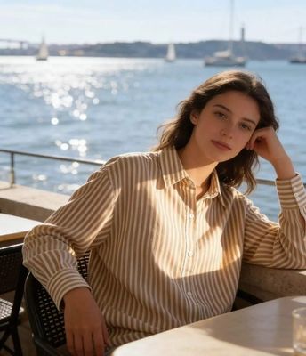 Hovedbilde UNA COTTON SHIRT ( lu9757-3037) - camel - ...