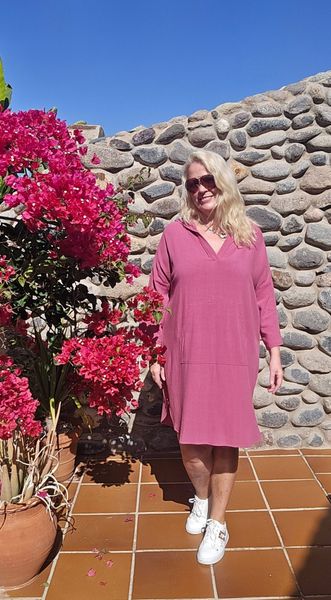 Jordan Hood Dress - camelia rose