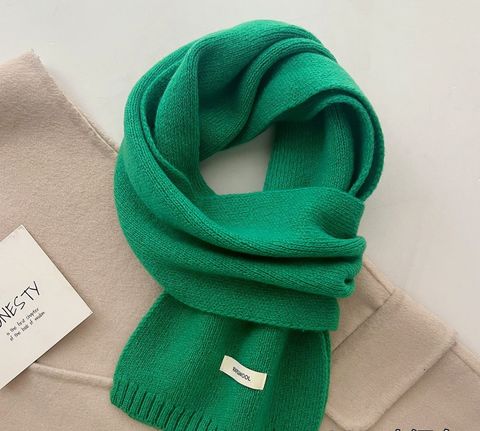 Hovedbilde NELIA WOOL SCARF – 100 % ull - bright green