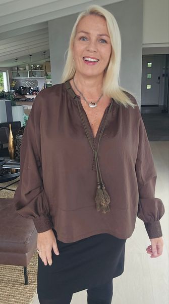 INCANTO BLOUSE - copper brown - ca.15 sept levering
