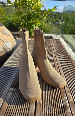 Hovedbilde CLEO KNIT BOOTS (A1893-1) - Khaki/beige