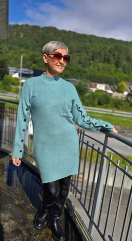 Hovedbilde DAKOTA KNIT DRESS - Sea Green - (2330-3422) 