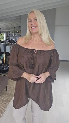 Hovedbilde MATERA BLOUSE ( ezm25302 )  – CHOCOLAT