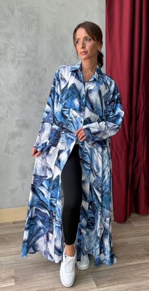 ELARA SHIRT DRESS ( atn001-000 ) - blue 