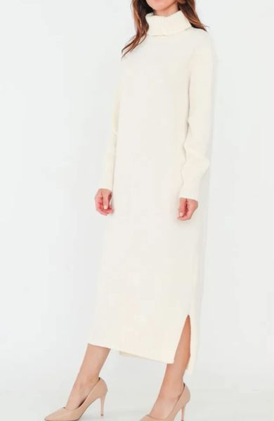 MIRA KNIT DRESS - Apricot - (6001-2012) - LEVERING CA. 25 august