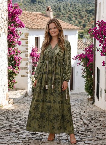 Hovedbilde GABRIELLA DRESS –  dusty olive - levering ...