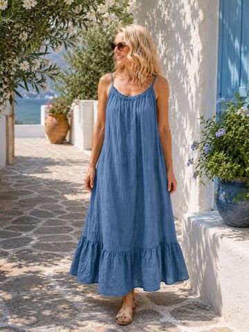 Hovedbilde SOL&Eacute;A STRAP DRESS ( xdj26157 ) - jeans blue