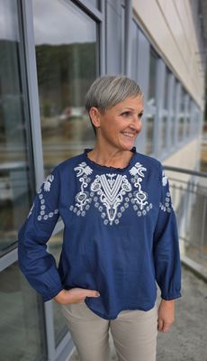 Hovedbilde RAVELLO BLOUSE (br39) – NAVY
