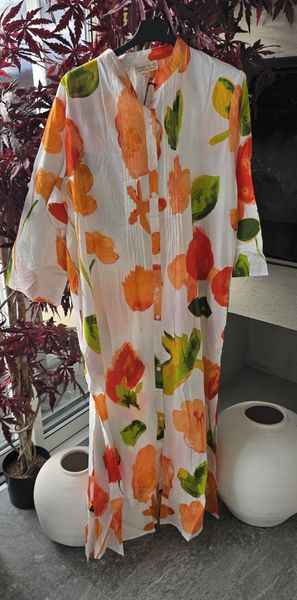 CALYPSO DRESS - 05SW447-008 – green/coral