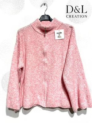 Hovedbilde EIRA ZIP KNIT CARDIGAN (ssh80055 )- pink