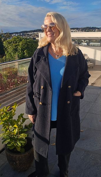 EMBLA COAT (NS9835 )  - navyblue