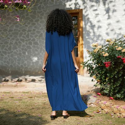 Hovedbilde Meknes Kaftan – Blue & Gold 