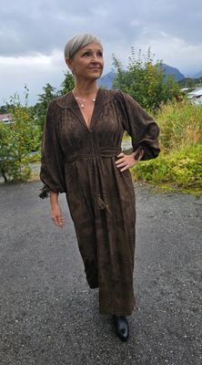 Hovedbilde GABRIELLA DRESS –  brown - levering ca.15 ...
