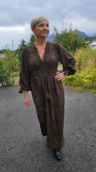 GABRIELLA DRESS –  brown - levering ca.15 oktober