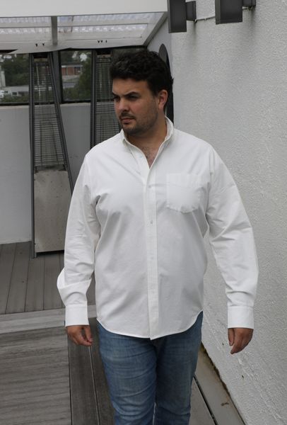 Maddox Shirt – Classic Fit - offwhite - KAMPANJEPRIS  (levering 10 sept )