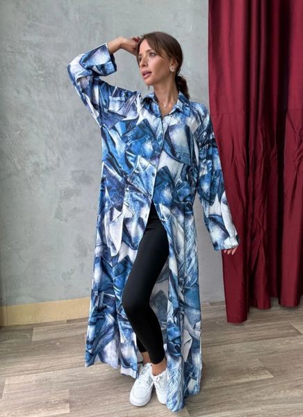 ELARA SHIRT DRESS ( atn001-000 ) - blue 