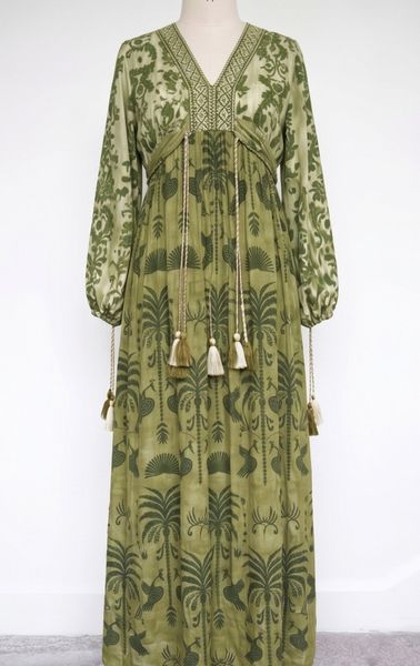 GABRIELLA DRESS –  dusty olive - levering ca. 5 juni