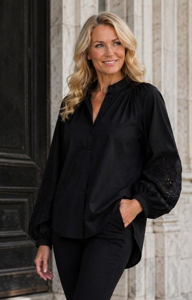 Josie Blouse (9685-3004) - Black - ca.25 august levering