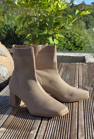 Hovedbilde CLEO KNIT BOOTS (A1893-1) - Khaki/beige