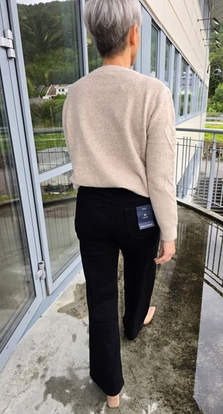 OLIVIA WIDE LEG JEANS ( GT602) - black