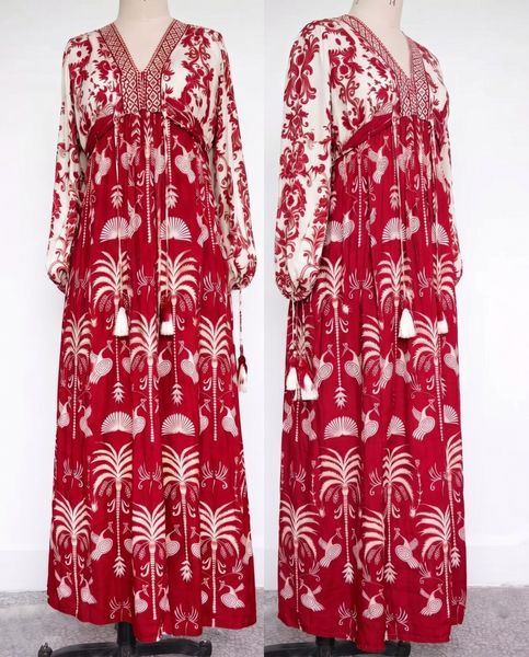 GABRIELLA DRESS –  warm scarlet - levering ca. 5 juni