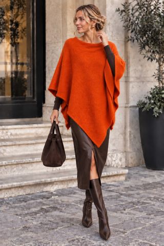 Hovedbilde MAELLE PONCHO (hj13715) - orange