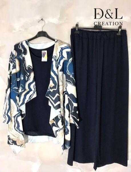 Zelina 3-Piece Set ( jql92666) - navy