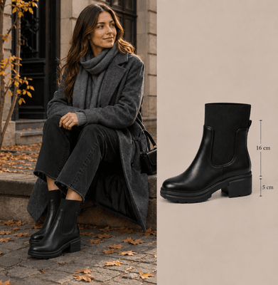Hovedbilde ALMA CHUNKY BOOTS (CH920) - Black