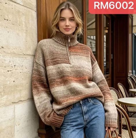 Hovedbilde VILDA ZIP KNIT (RM6002) ONE SIZE - Beige  - ca ...