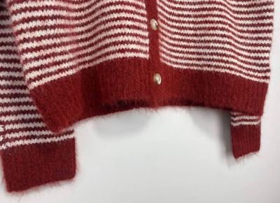 Hovedbilde Elodie Striped Cardigan (1195-2099) - Bordeaux - ...