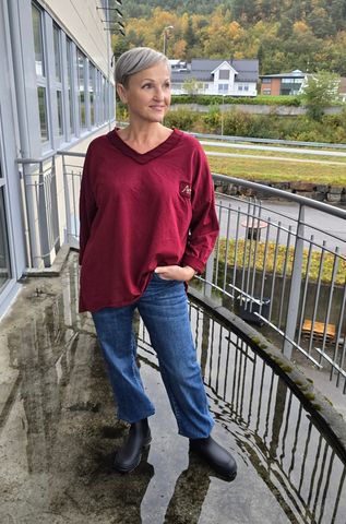 Hovedbilde AMORE LOUNGE TOP - burgundy