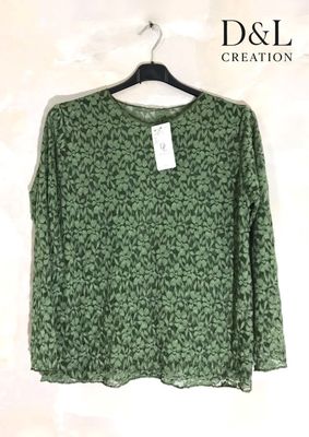 Hovedbilde YLVA LACE TOP ( dl007 ) - kaki green