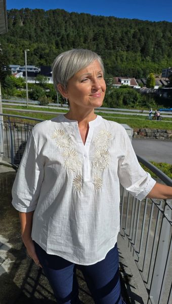 MADELEN BLOUSE (9761-3397 ) - White - 