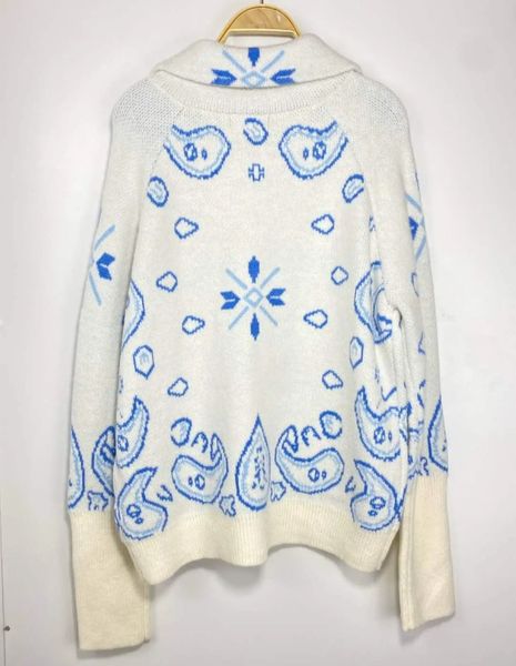 TINDRA CARDIGAN ( lu2530-2006 ) - white blue - levering ca. 16 okt