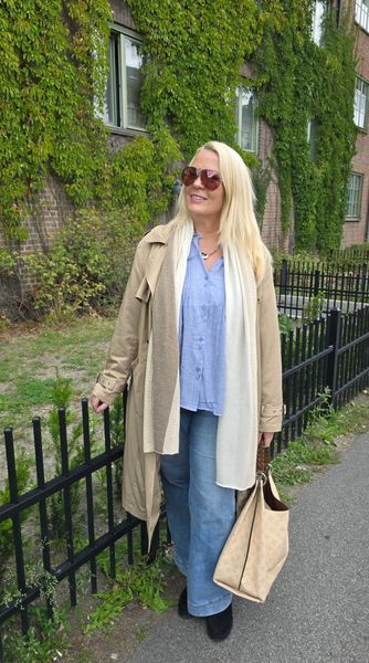 ESSENZA ZIA SHAWL (100 % Cashmere) - offwhite & taupe