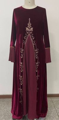 Hovedbilde ALVA VELVET DRESS - Bordeaux - 1 oktober levering