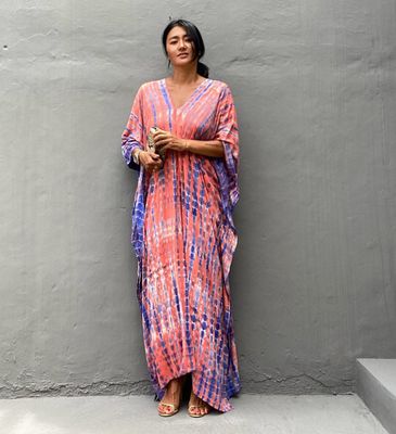 Hovedbilde MIREYA KAFTAN – ROSE PINK & LILAC- slutt ...